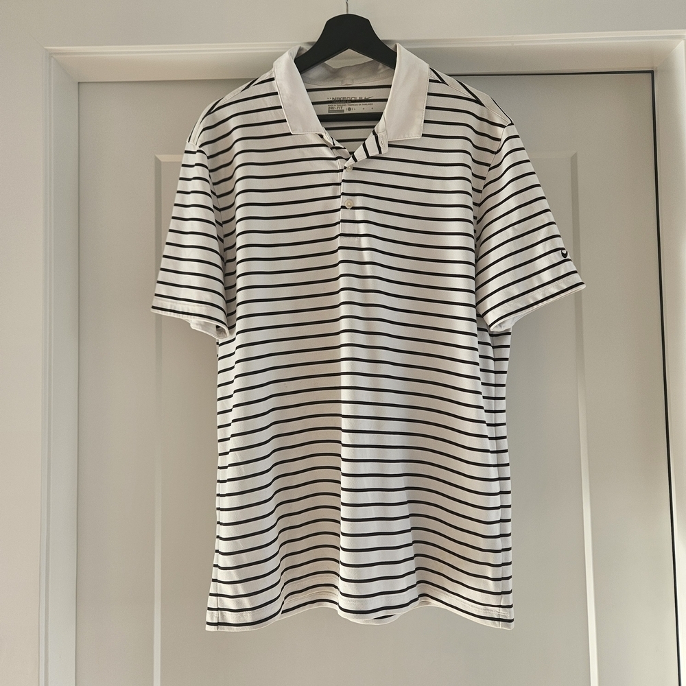 Nike Golf Classic Black and White Polo Shirt